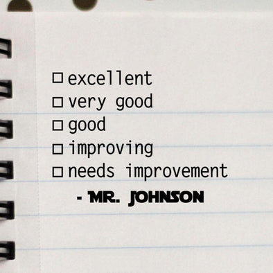 Teacher Stamp "Mr Johnson"