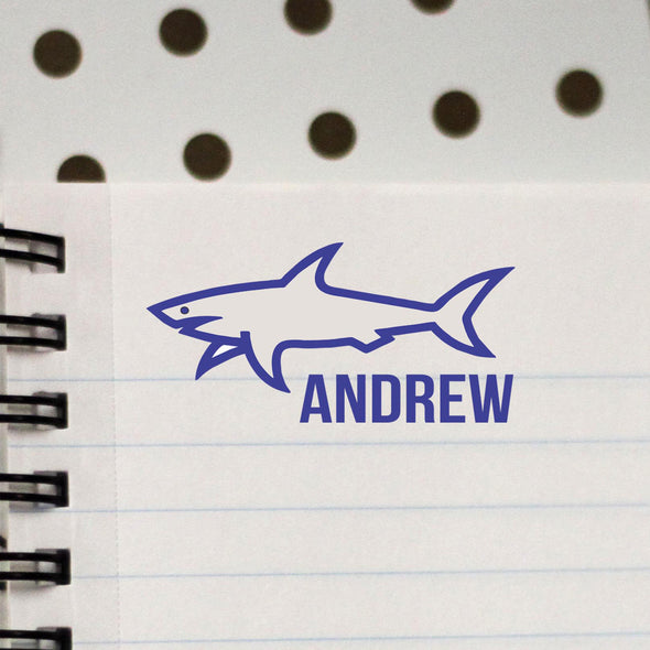 Personalized Kids Name Stamp- Shark Stamp