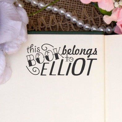 Personalized Book Belongs to Stamp - "Elliot"