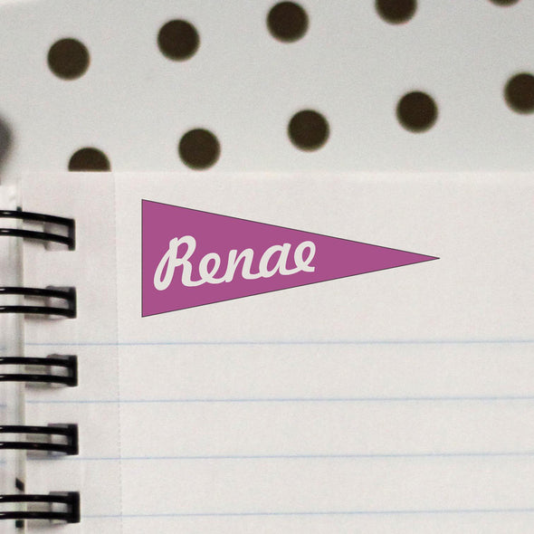 Personalized Kids Name Stamp - "Renea" Flags
