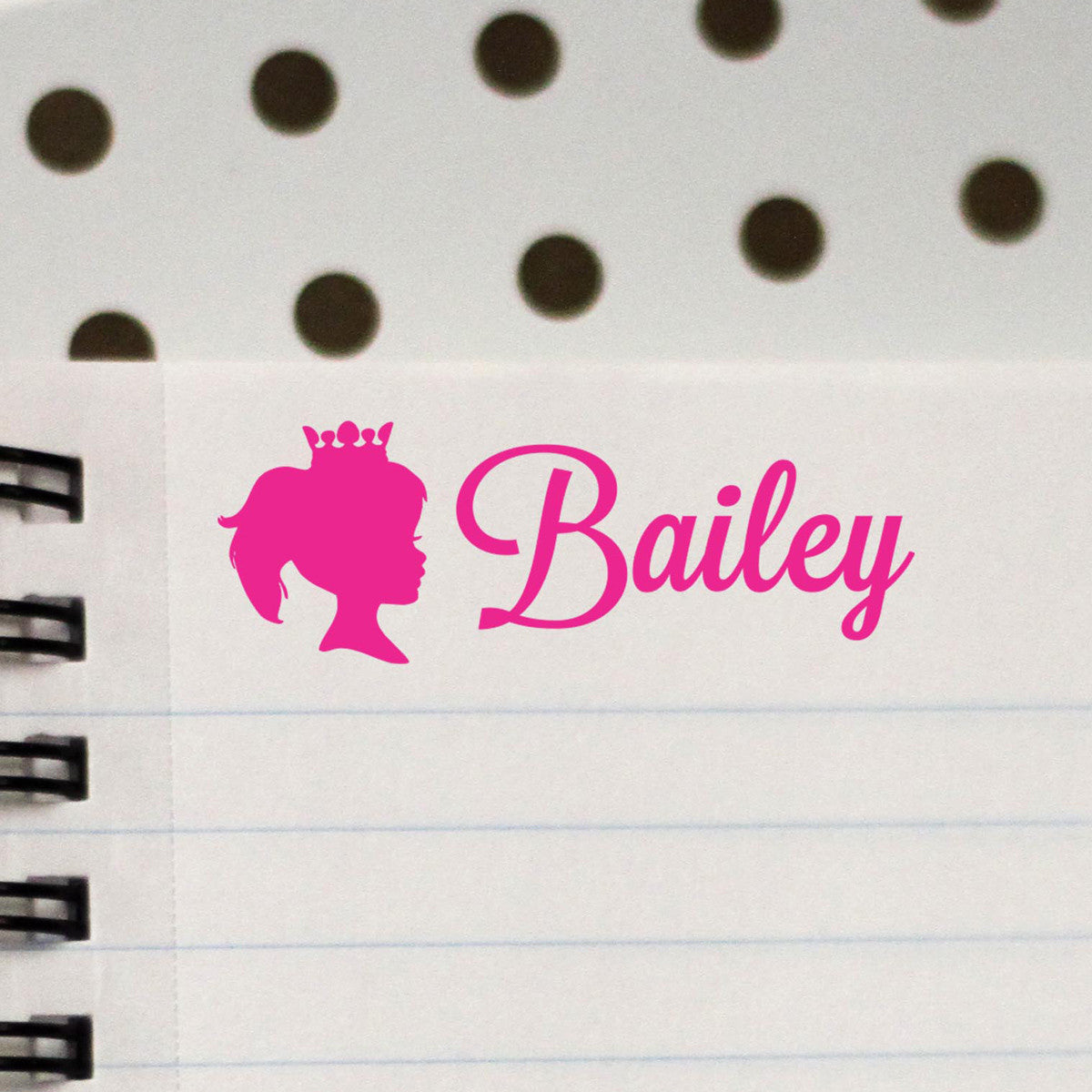 Personalized Kids Name Stamp - Bailey Princess – Stamp Out