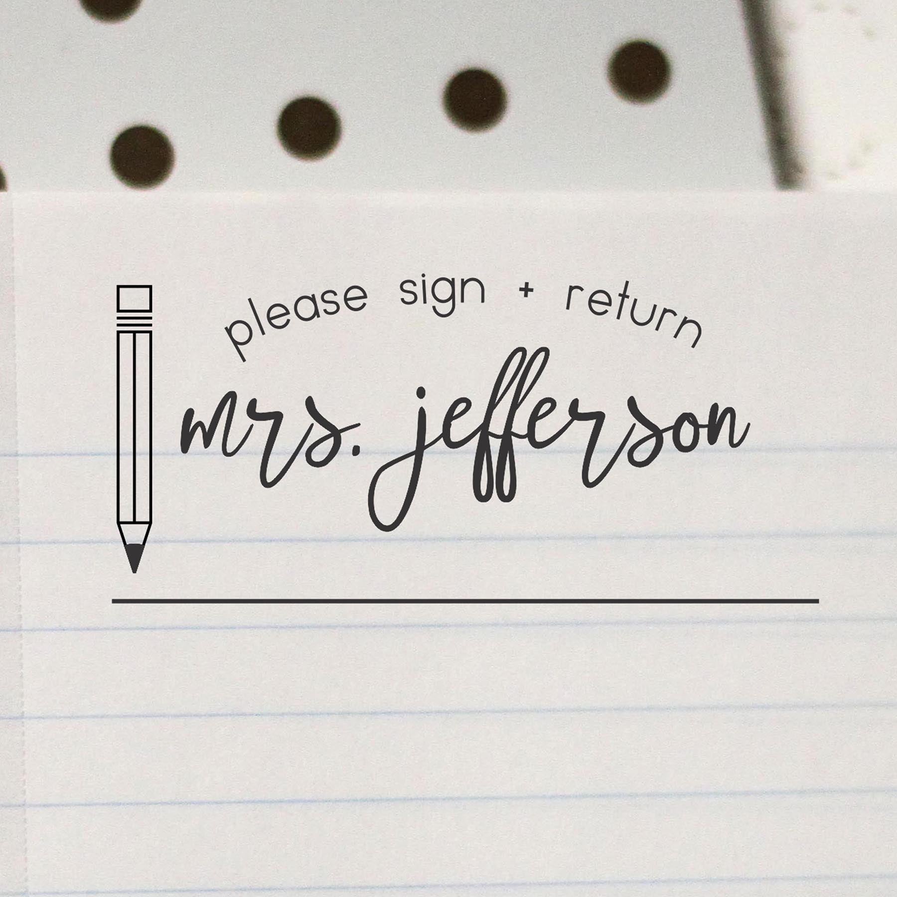 Personalized Teacher Name Stamp, Personalized Name Stamp, Custom