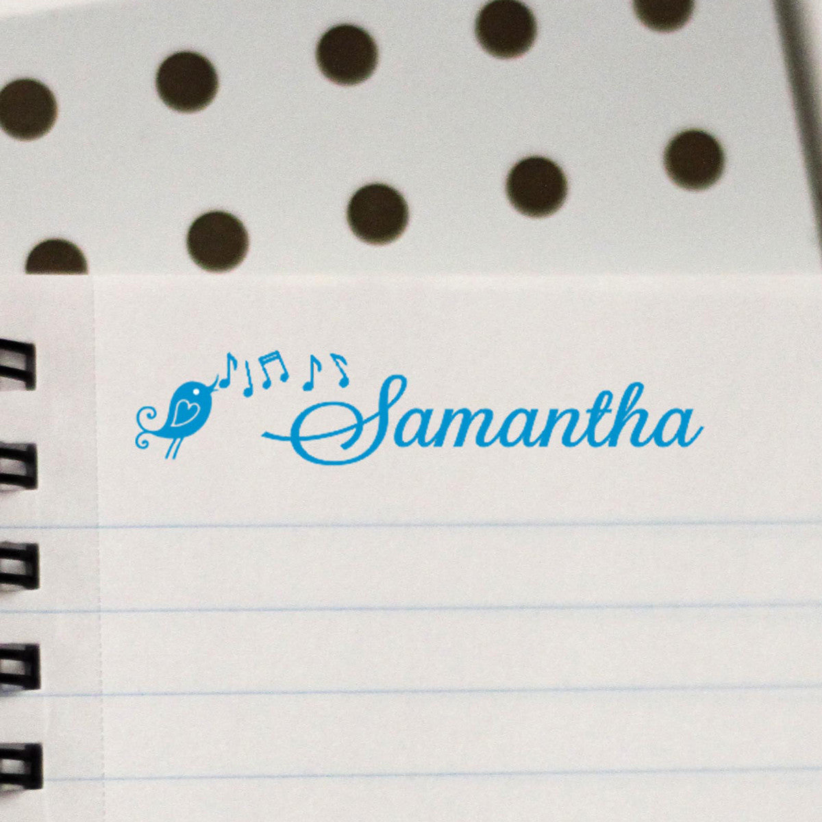 Personalized Kids Name Stamp - Samantha Singing Bird – Stamp Out