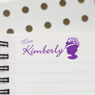 Personalized Kids Name Stamp - "Miss Kimberly"