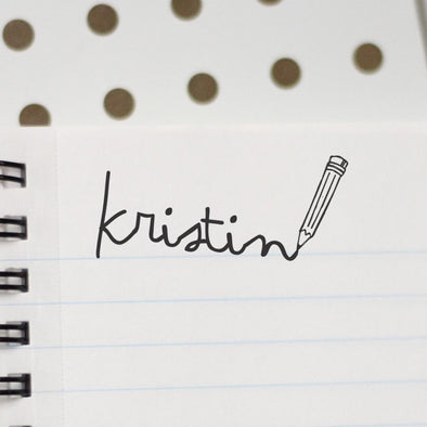 Personalized Kids Name Stamp - "Kristin" Pencil