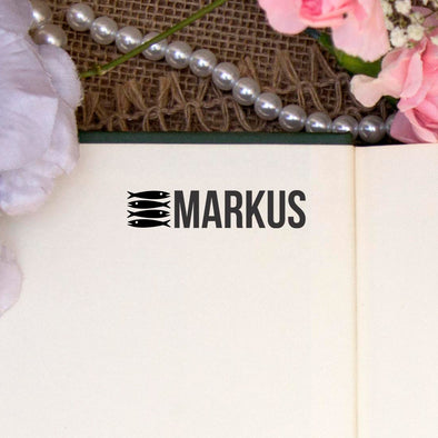 Personalized Kids Name Stamp - "Markus" Fish