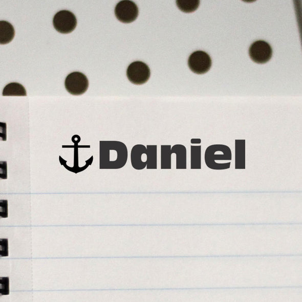 Personalized Kids Name Stamp - "Daniel" Anchor