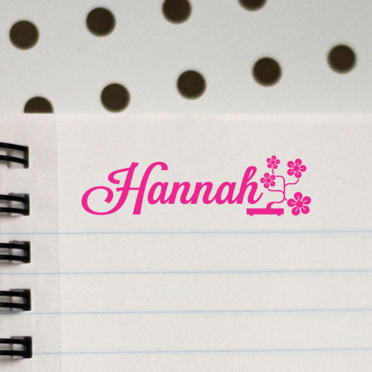 Personalized Kids Name Stamp - Hannah Flowers – Stamp Out