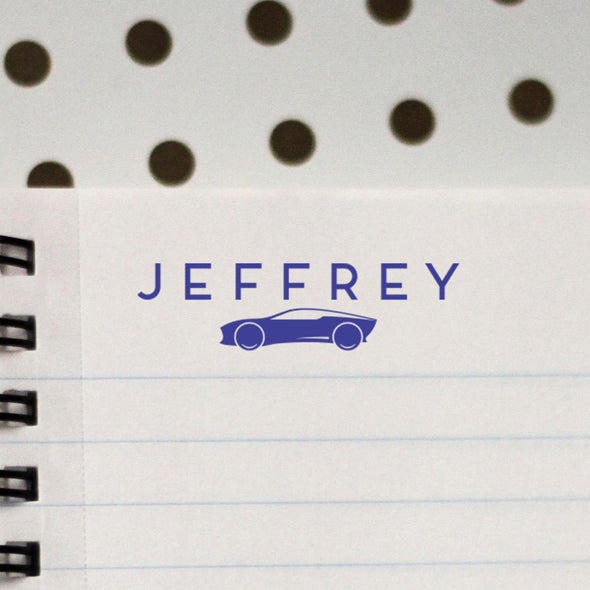 Personalized Kids Name Stamp Car