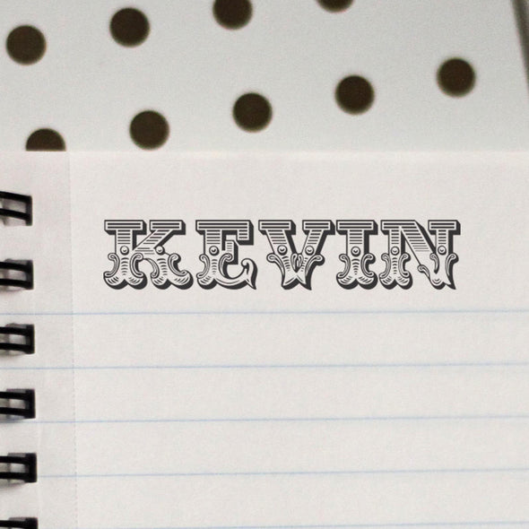 Personalized Kids Name Stamp - "Kevin"