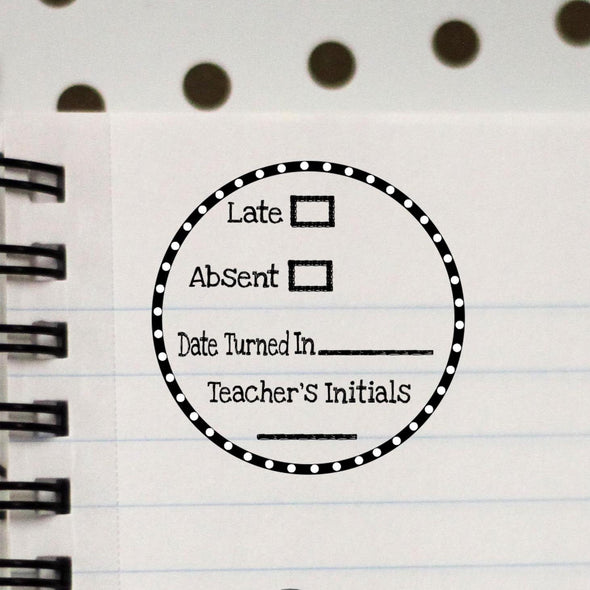 Late / Absent Teacher Stamp