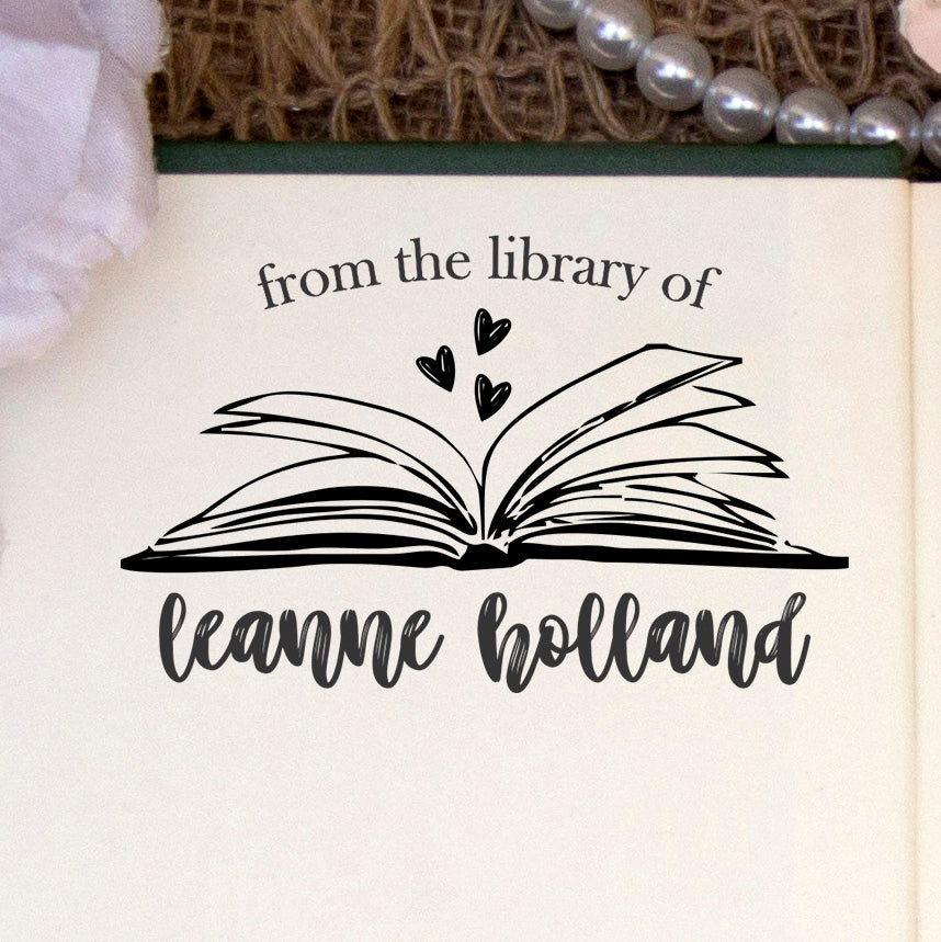 This Book Belongs to Stamp, Custom Library Stamp, Leanne Holland
