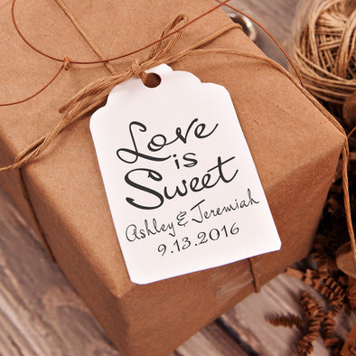 Love is Sweet "Ashley & Jeremy" Wedding Favor Stamp