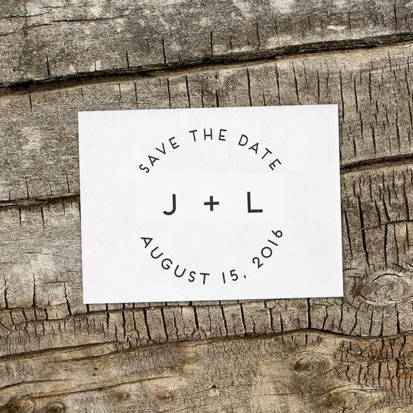Save the Date Stamp "J+L"