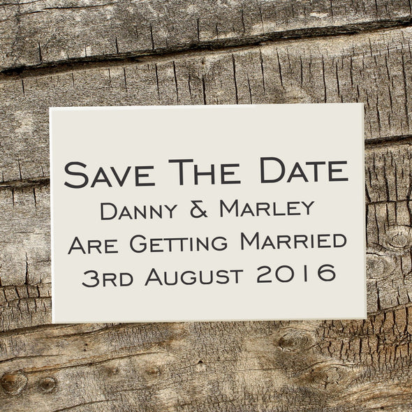 Save the Date Stamp "Danny & Marley"