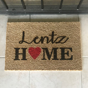 Personalized Last Name Home Mat
