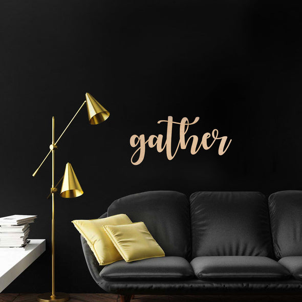 Cut Out Word Sign, "Gather"