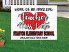 Yard Sign Heart Teacher Appreciation Yard Sign Celebrate Teachers