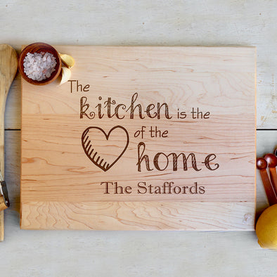 Cutting Board "The Kitchen is the Heart of the Home - The Staffords"