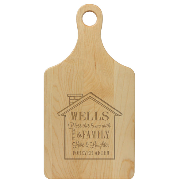 Paddle Cutting Board "Wells House Design"