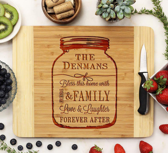 Cutting Board "Denmans - Mason Jar"