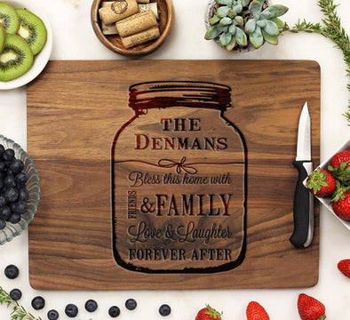 Cutting Board "Denmans - Mason Jar"