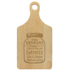 Paddle Cutting Board, "Walker Family - Mason Jar"