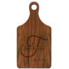 Family Last Name Initial On Paddle Cutting Board