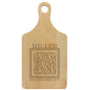 Paddle Cutting Board "Miller Floral Initial"