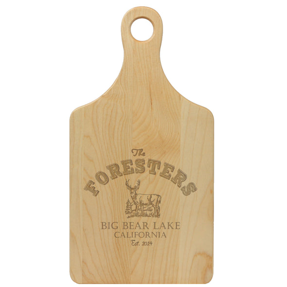 Paddle Cutting Board "Foresters - Deer"