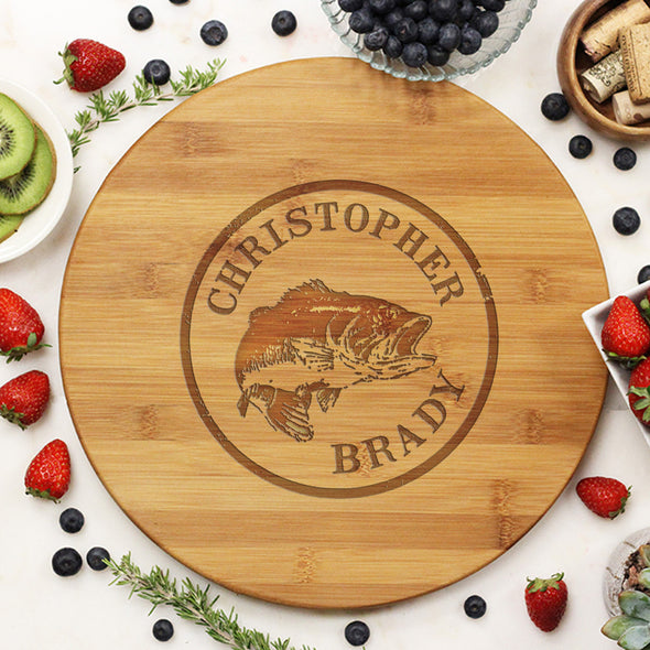 Round Cutting Board "Christopher Brady" Trout