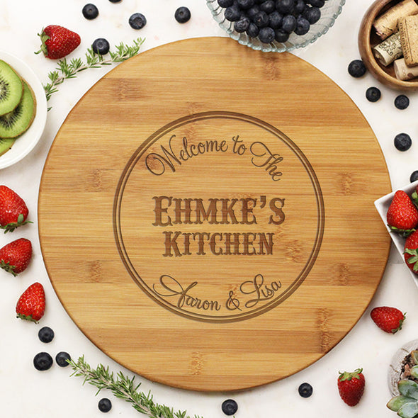 Round Cutting Board "Ehmke's Kitchen"