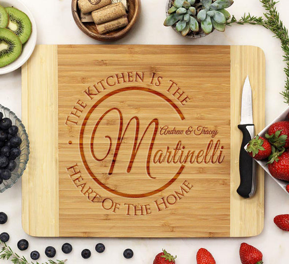 Cutting Board "Martinelli - The Kitchen is the Heart of the Home"