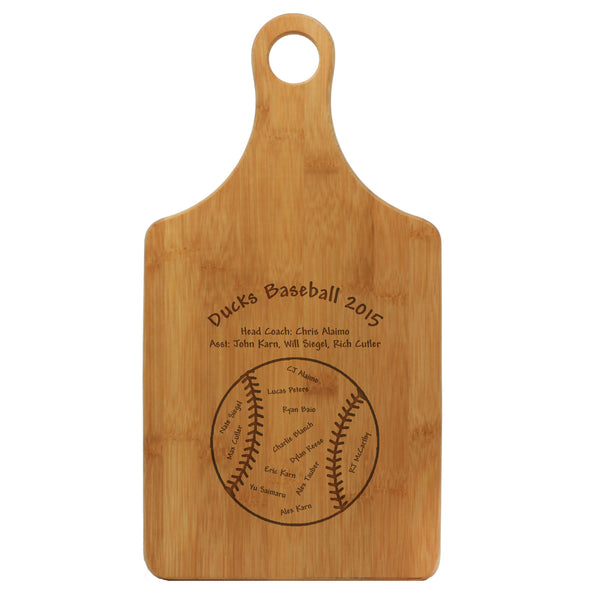 Paddle Cutting Board "Baseball"