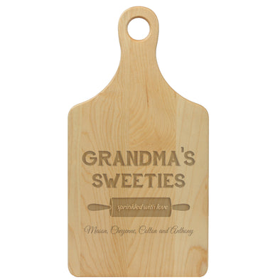 Paddle Cutting Board "Grandma's Sweeties"