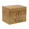 Custom Engraved Recipe Box, Personalized Recipe Box, "Fumaris"