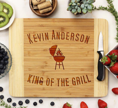 Cutting Board "Kevin Anderson, King of the Grill"