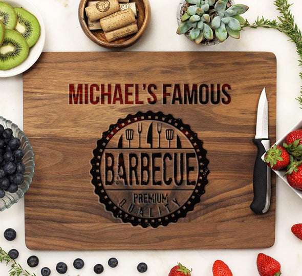 Cutting Board "Michael's Famous BBQ"