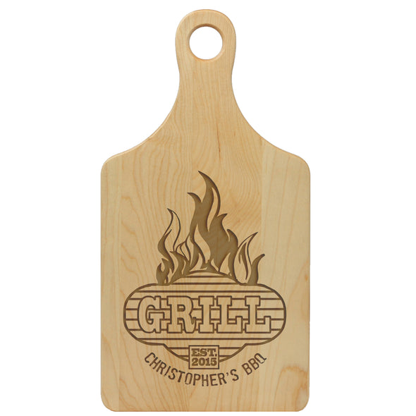Paddle Cutting Board "Grill - Christopher's BBQ"