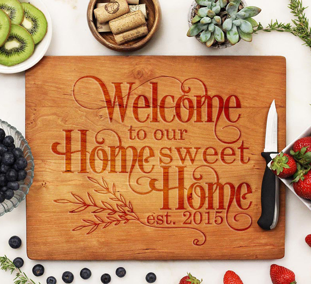 Happy House Cutting Board Home Sweet Home Gift For Kitchen - Temu