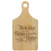 Paddle Cutting Board "Welcome Home Sweet Home"