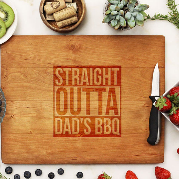 Cutting Board "Straight Outta Dad's BBQ"