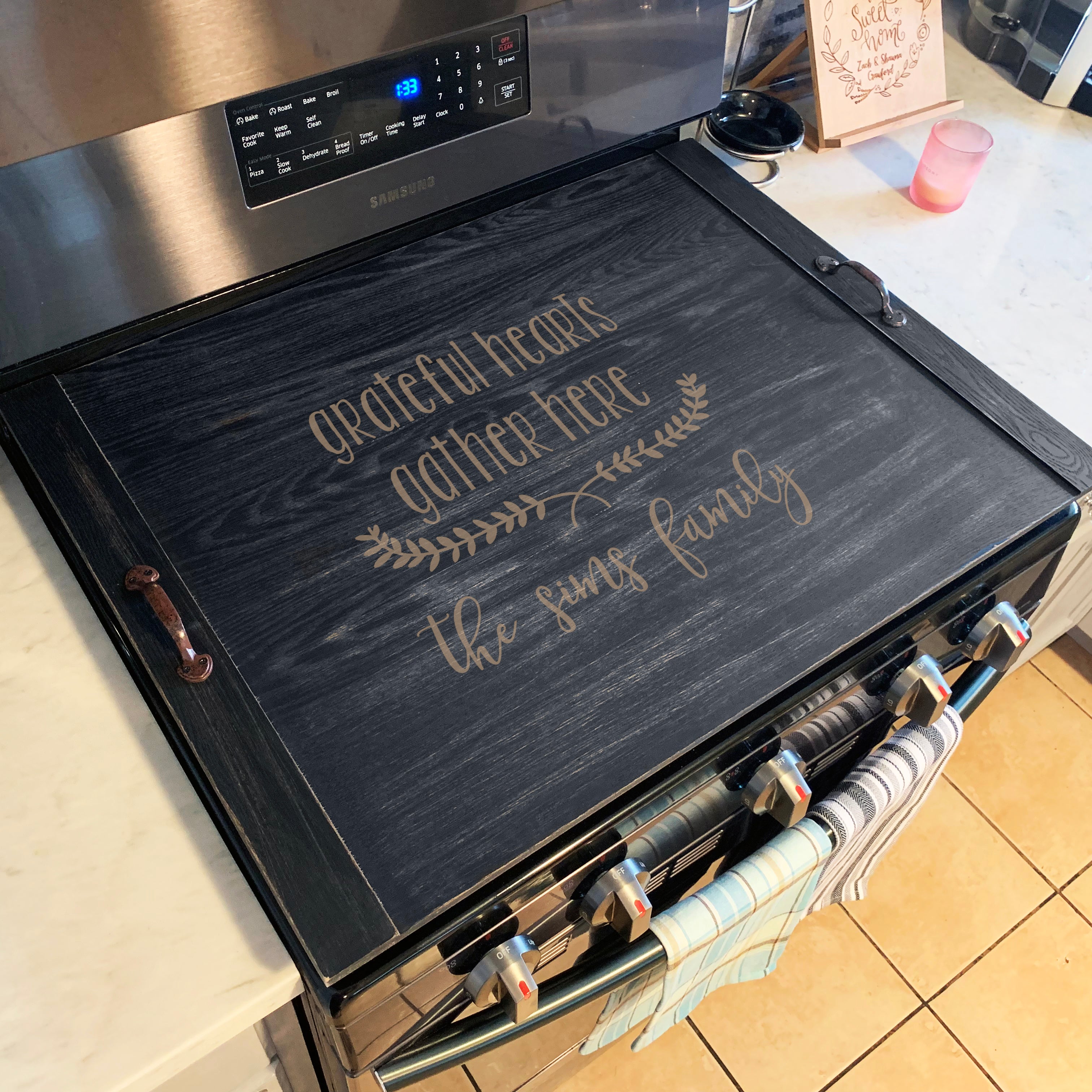 HOW TO MAKE A STOVE TOP COVER, SERVING TRAY