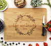 Personalized White Oak Wedding Cutting Board, Custom Cutting Board