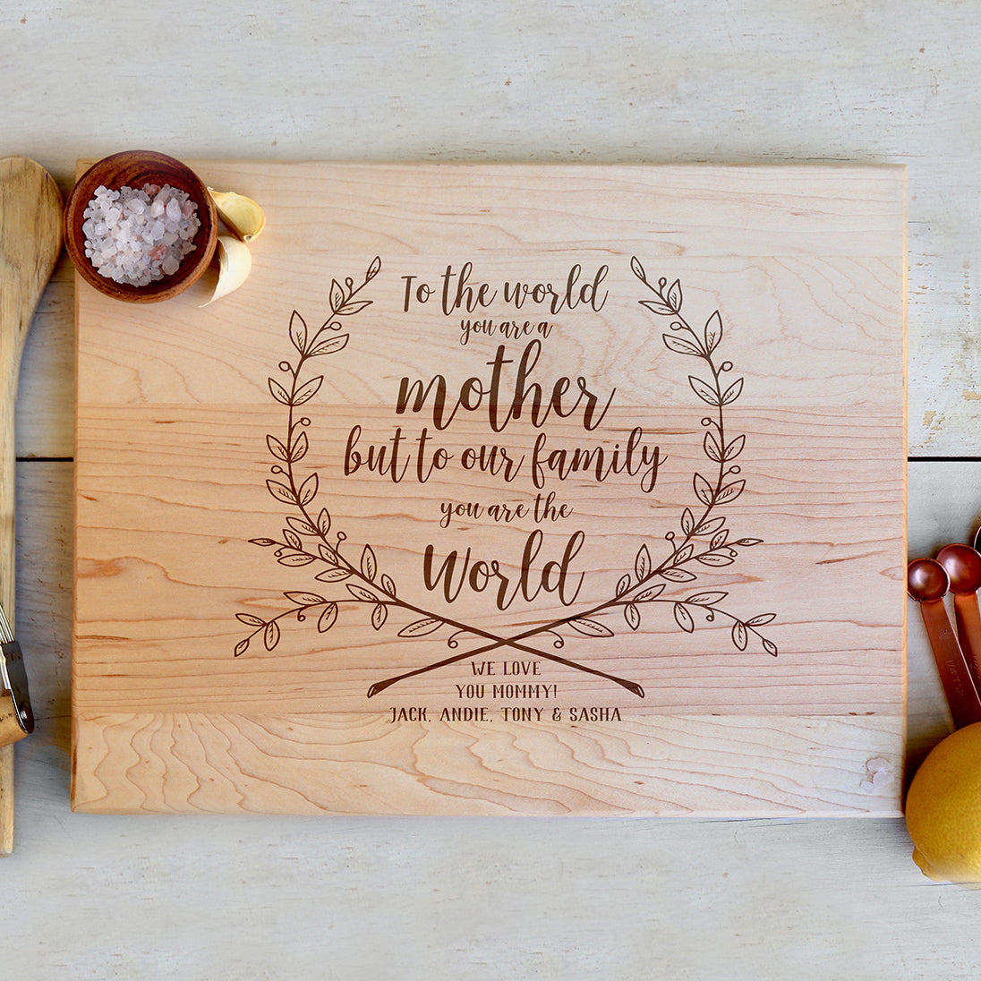 Custom Wooden Engraved Cutting Board Personalized Gift Single Or Double  Sided Mothers Day Gift Retirement Kitchen Cook Made to Order Logo