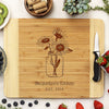 Personalized Bamboo Cutting Board, Custom Wedding Engraved Cutting Board, Custom Cutting Board "David & Martha"