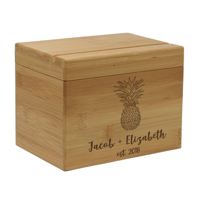 Custom Engraved Recipe Box, Personalized Recipe Box, Mother's Day Gift, Wedding Gift