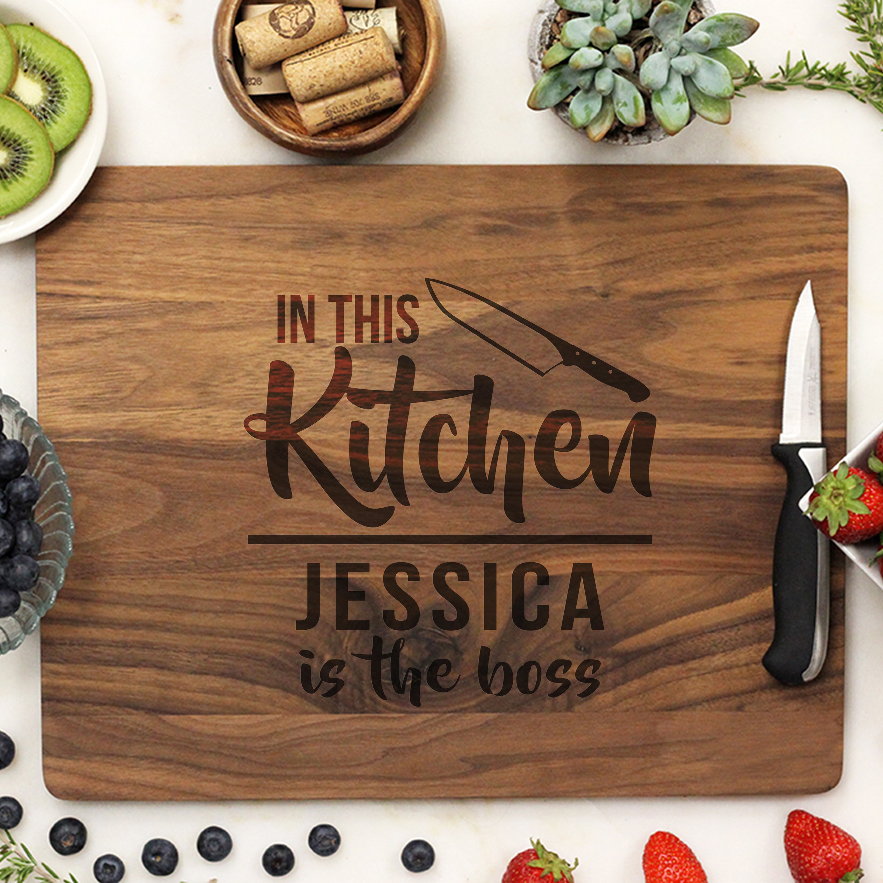 From the Kitchen of Personalized House Cutting Board - HC Brands