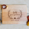 Personalized Cutting Board, Custom Wedding Cutting Board, Custom Cutting Board "L & V Gonzales"
