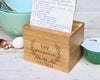 Custom Engraved Recipe Box, Personalized Recipe Box, mother's day gift